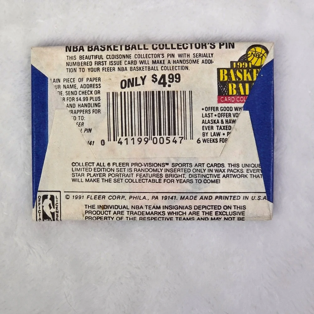 1991 Fleer Basketball Player Photo Cards Wax Pack Sealed‎ 14 Cards Pro-Visions